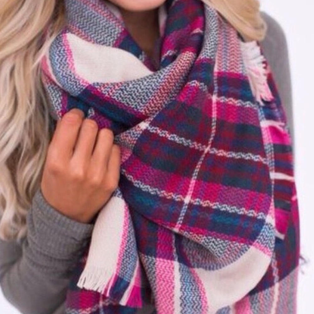 🌲🌲🌷New  Tartan Oversized Blanket Scarf