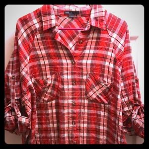 💋Nasty Gal Plaid Shirt💋