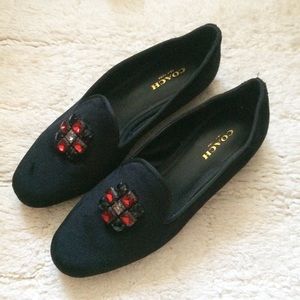 Coach Velvet Jewel Urbana Loafer Coach Velvet Jewel Urbana Loafer