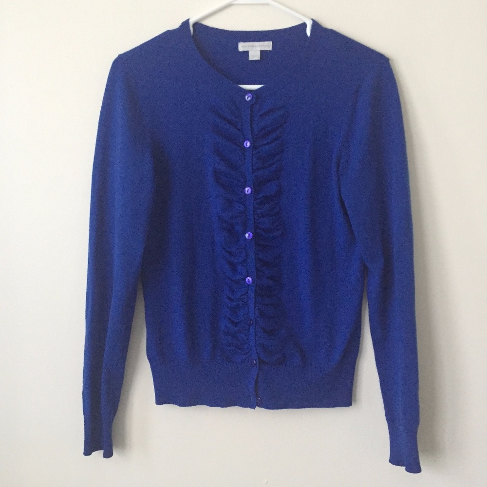 New York & Company Blue Cardigan