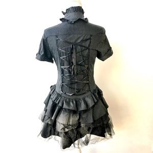 XS Punk Gothic Lolita babydoll corset dress, M