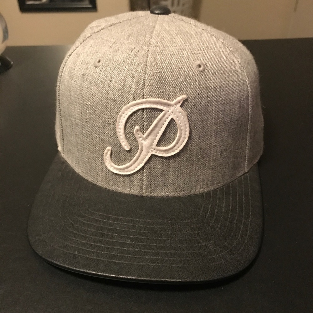 Grey and Black Primitive Strap Back Hat