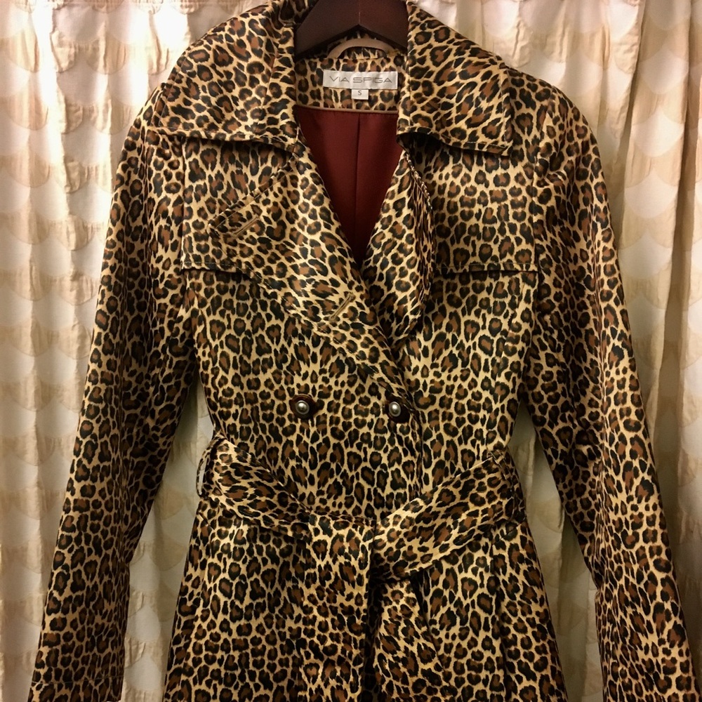 Leopard print Via Spiga raincoat, S