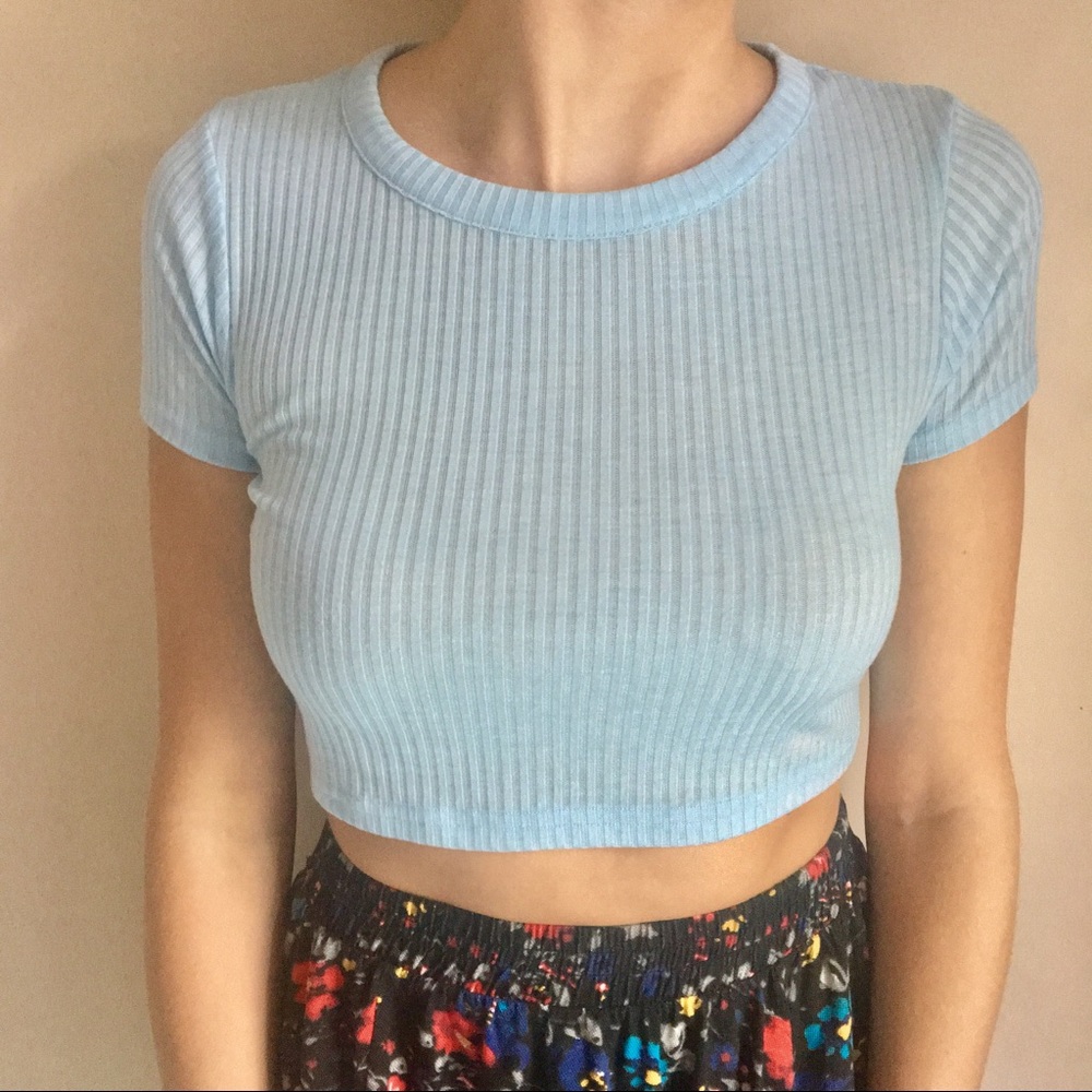 Topshop Ribbed Croptop