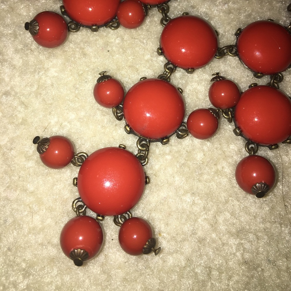 Bubble Necklace - burnt orange color - Picture 2 of 2