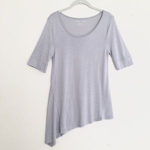 Pure + Good • Asymmetrical Grey Flowing Tee Pure + Good • Asymmetrical Grey Flowing Tee