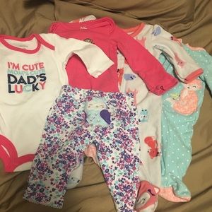 Carter’s NEWBORN girl bundle