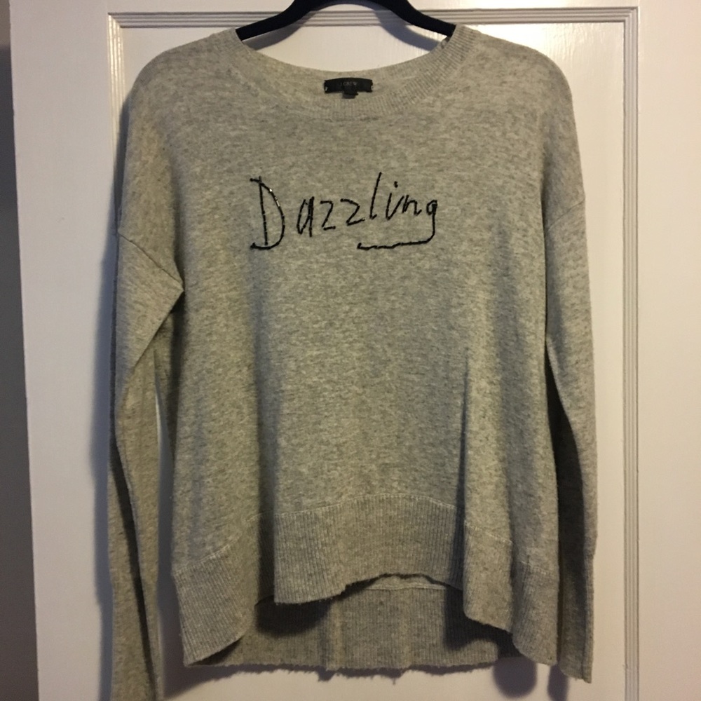 J.Crew Dazzling Sweater Grey Small