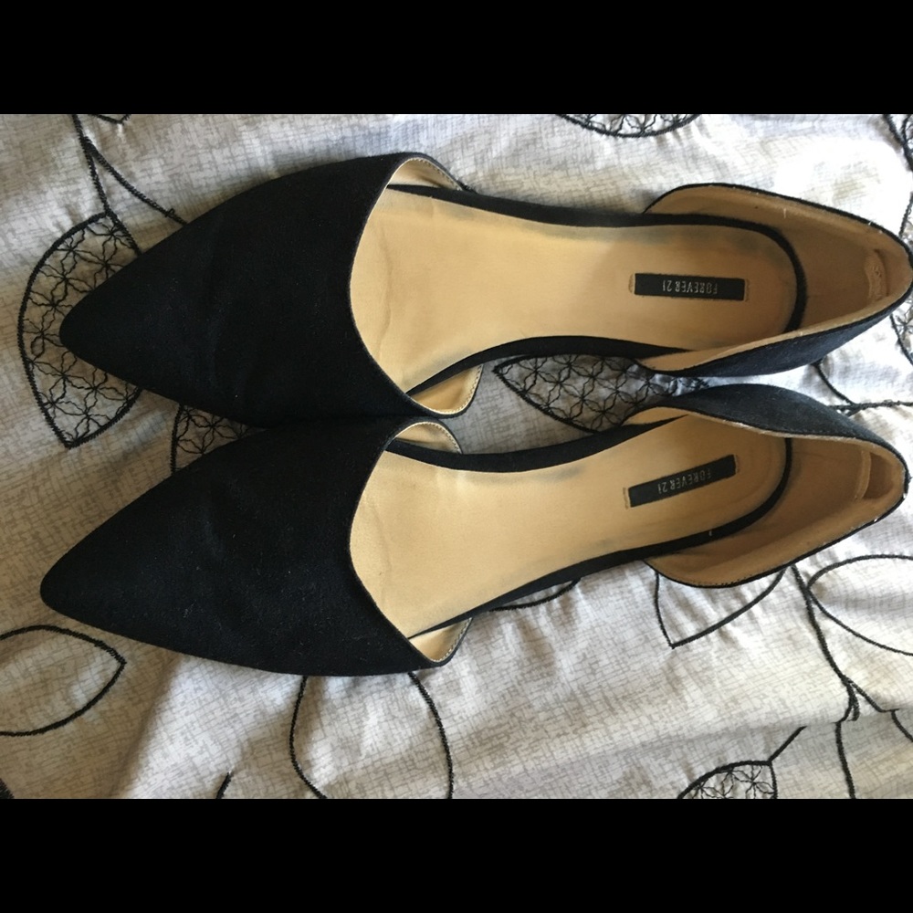 DONATING SOON! Forever 21 d'orsay black flats