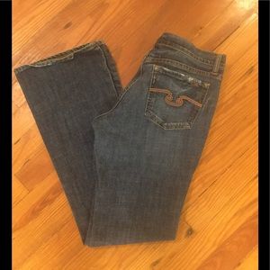 Blue Cult Kate Mid-Rise Flare Jean, size 32
