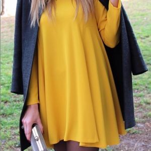 Zara yellow dress