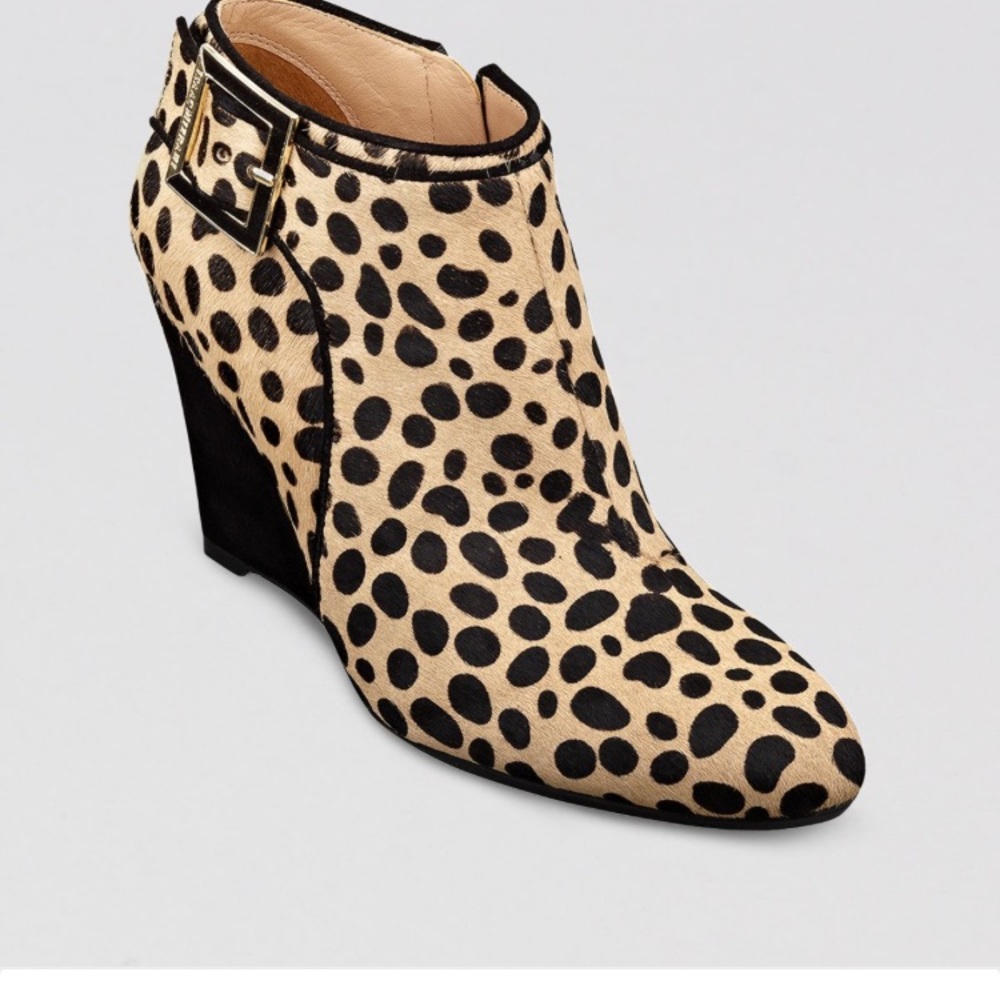 Isaac Mizrahi Wedge Booties, Winonalee Leopard