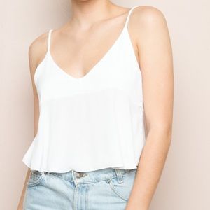 White adalia tank top