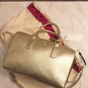 Tory Burch Middy Robinson Gold Satchel bag Tory Burch Middy Robinson Gold Satchel bag