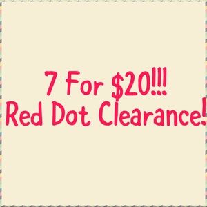 7 Red Dot Items for $20!!