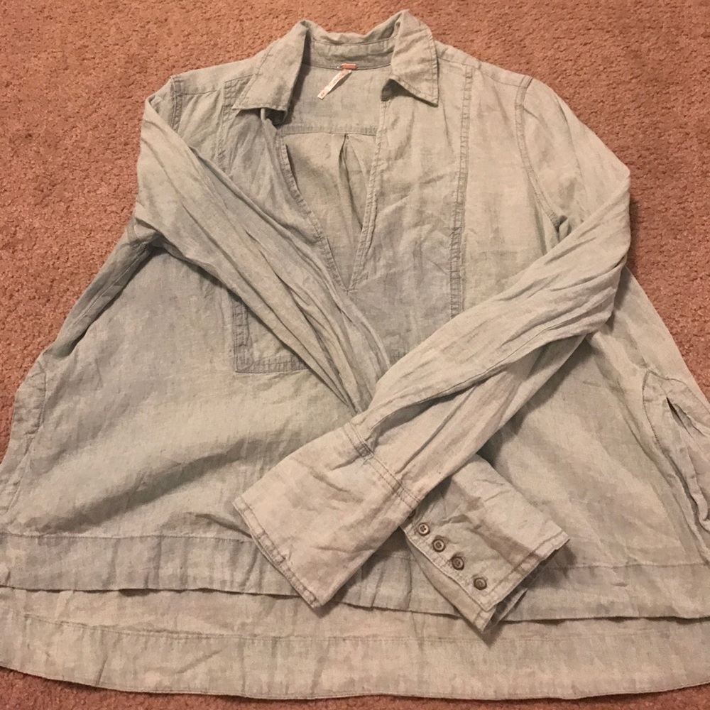 Free People Long Sleeved Shirt