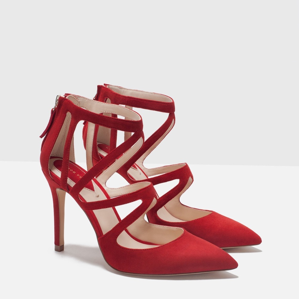 Shoes red by Zara