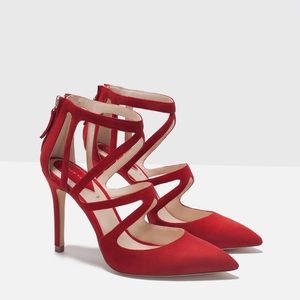 Shoes red by Zara