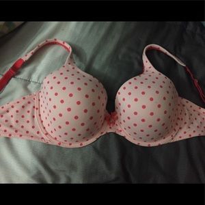 Victoria's Secret pink polka dot bra 34DD
