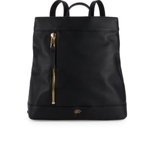 Vince Camuto Black Leather Madox Backpack