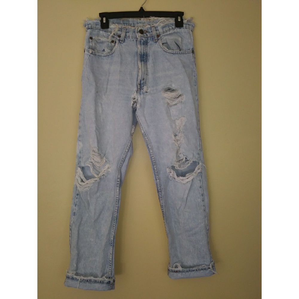 Destroyed Levi jeans