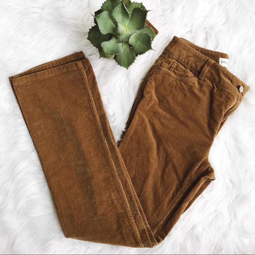 HP // Doncaster // tan corduroy high waisted pants