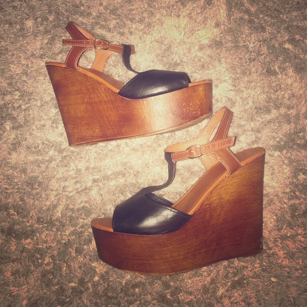Bamboo wedges Charlotte Russe