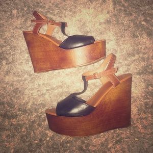 Bamboo wedges Charlotte Russe
