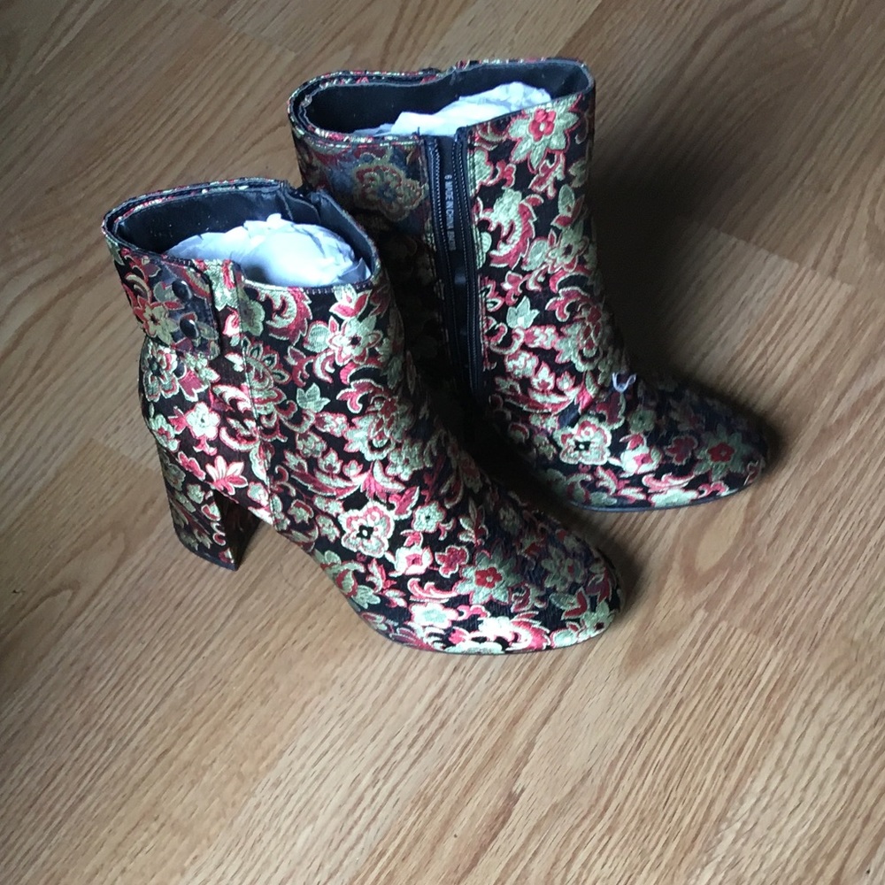 Floral booties