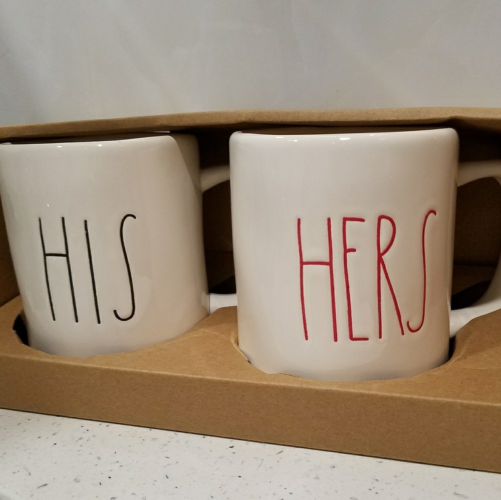 New Rae Dunn "HIS" and "HERS" Mug