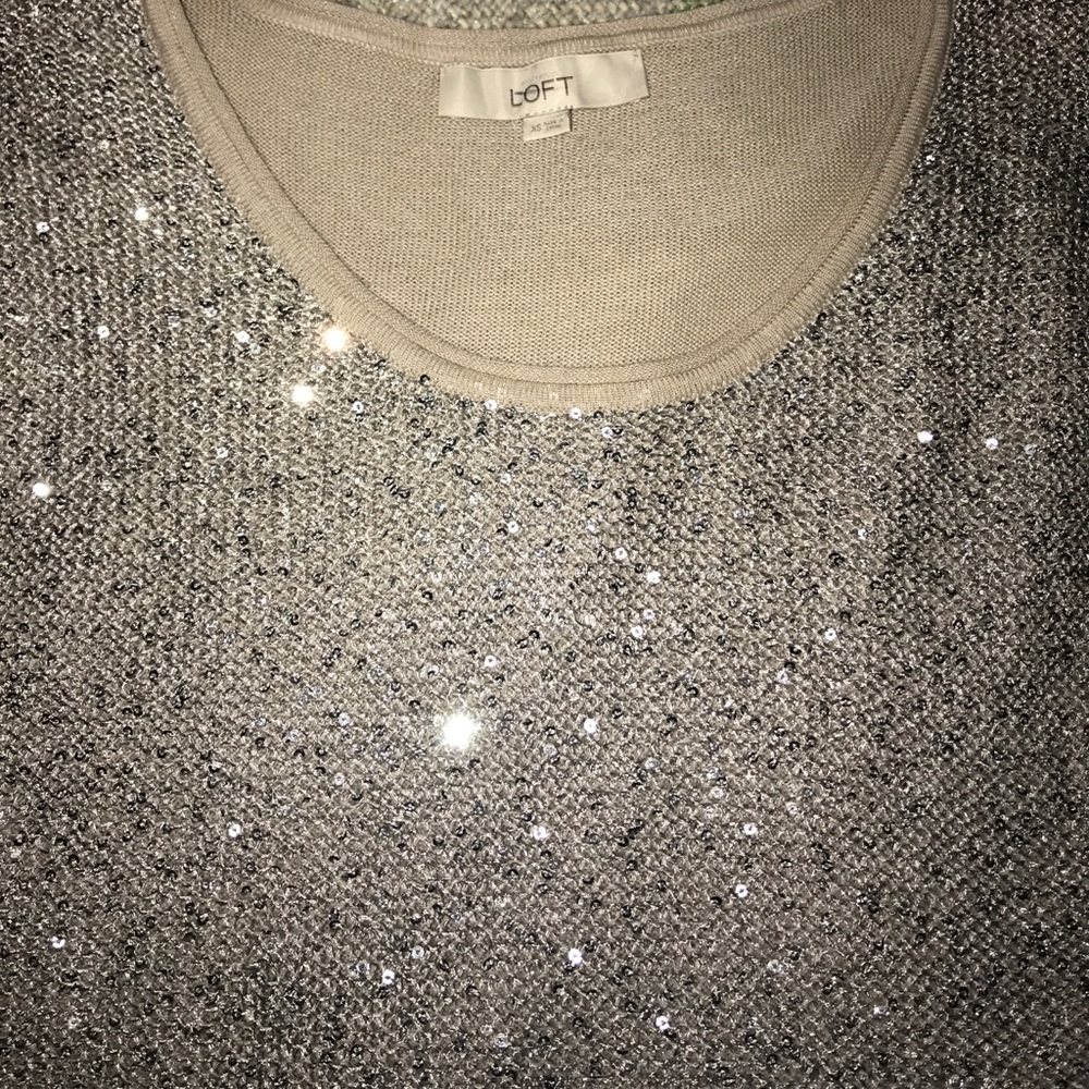 New Ann Taylor Loft Sequins Top - Picture 4 of 4