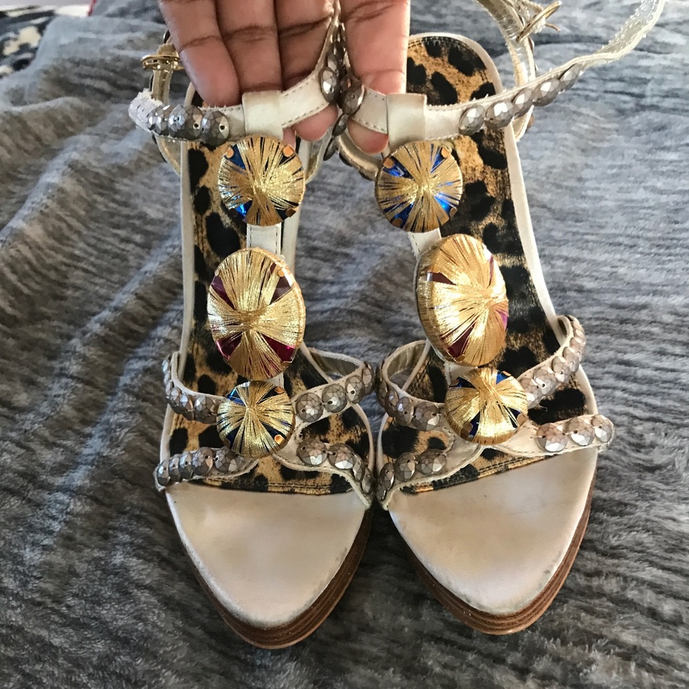 Embellished BeBe heels