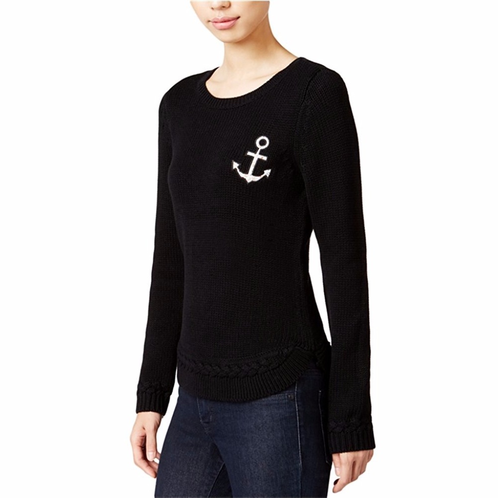 Maison Jules Anchor Patch Sweater