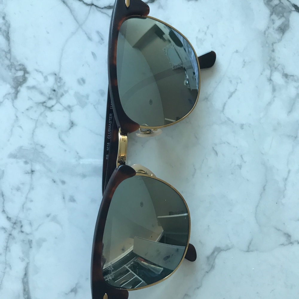 Ray ban Club master mirrored sunglasses