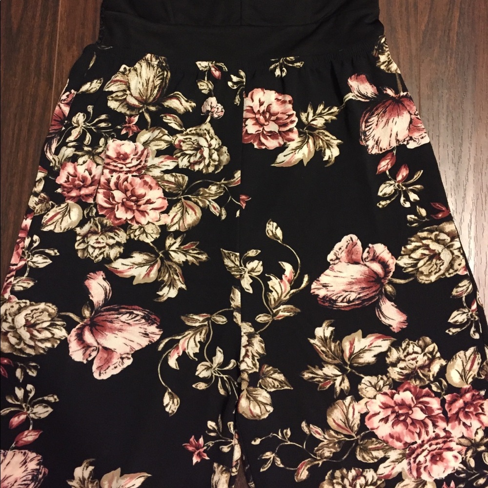 Black Floral Jumpsuit - Picture 4 of 6