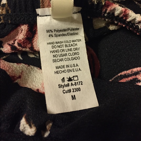 Black Floral Jumpsuit - Picture 6 of 6