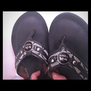 Coach flip flops