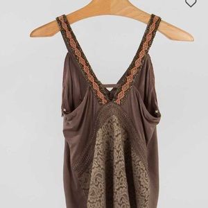 Haut Tunique Femme Gimmicks By BKE – Taille L – Sans Manches – Dentelle Crochet – Cottage Core