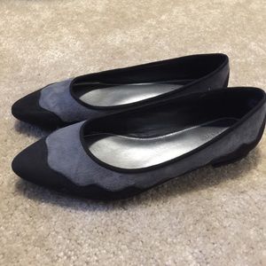 Black and Gray Flats