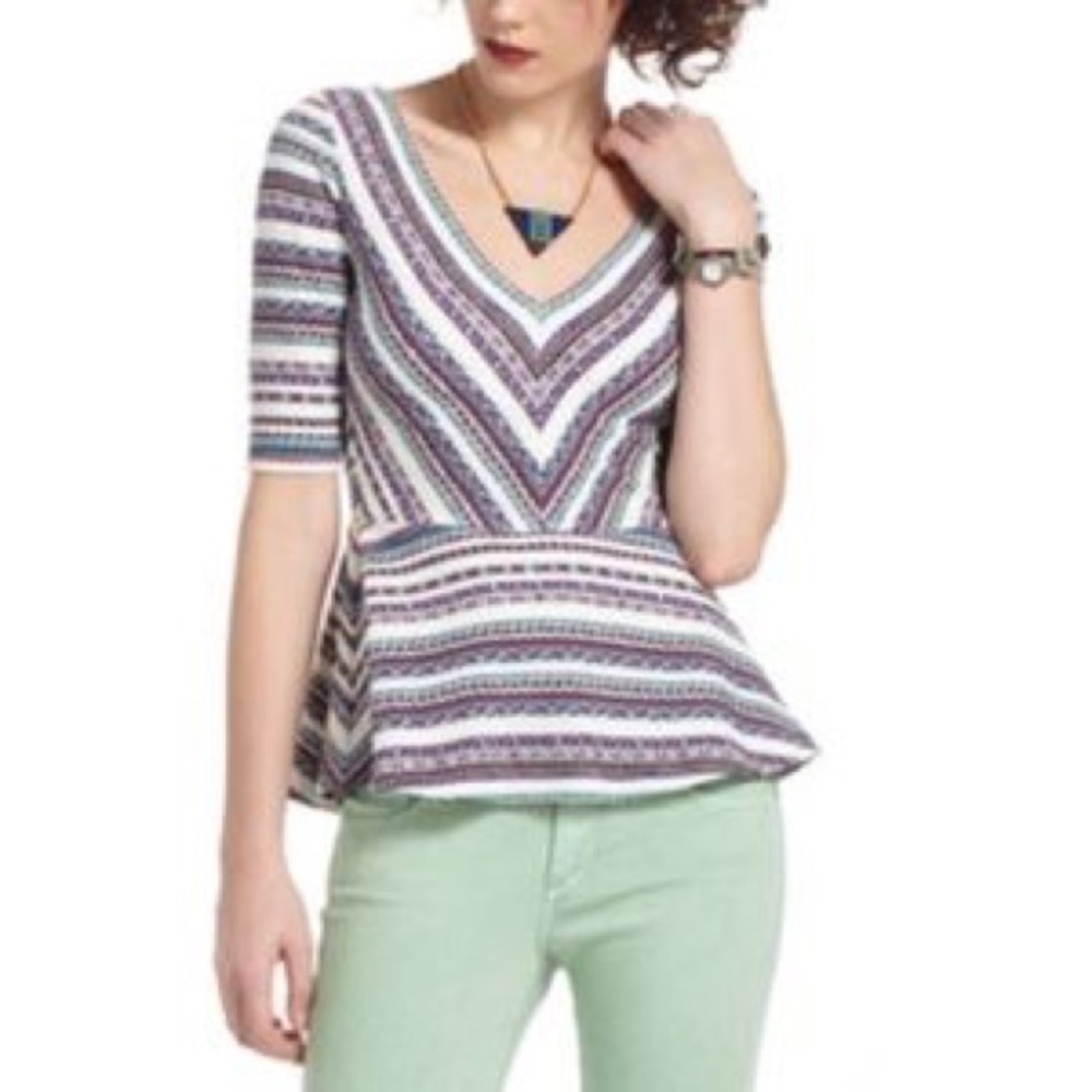 Anthropologie Deletta peplum