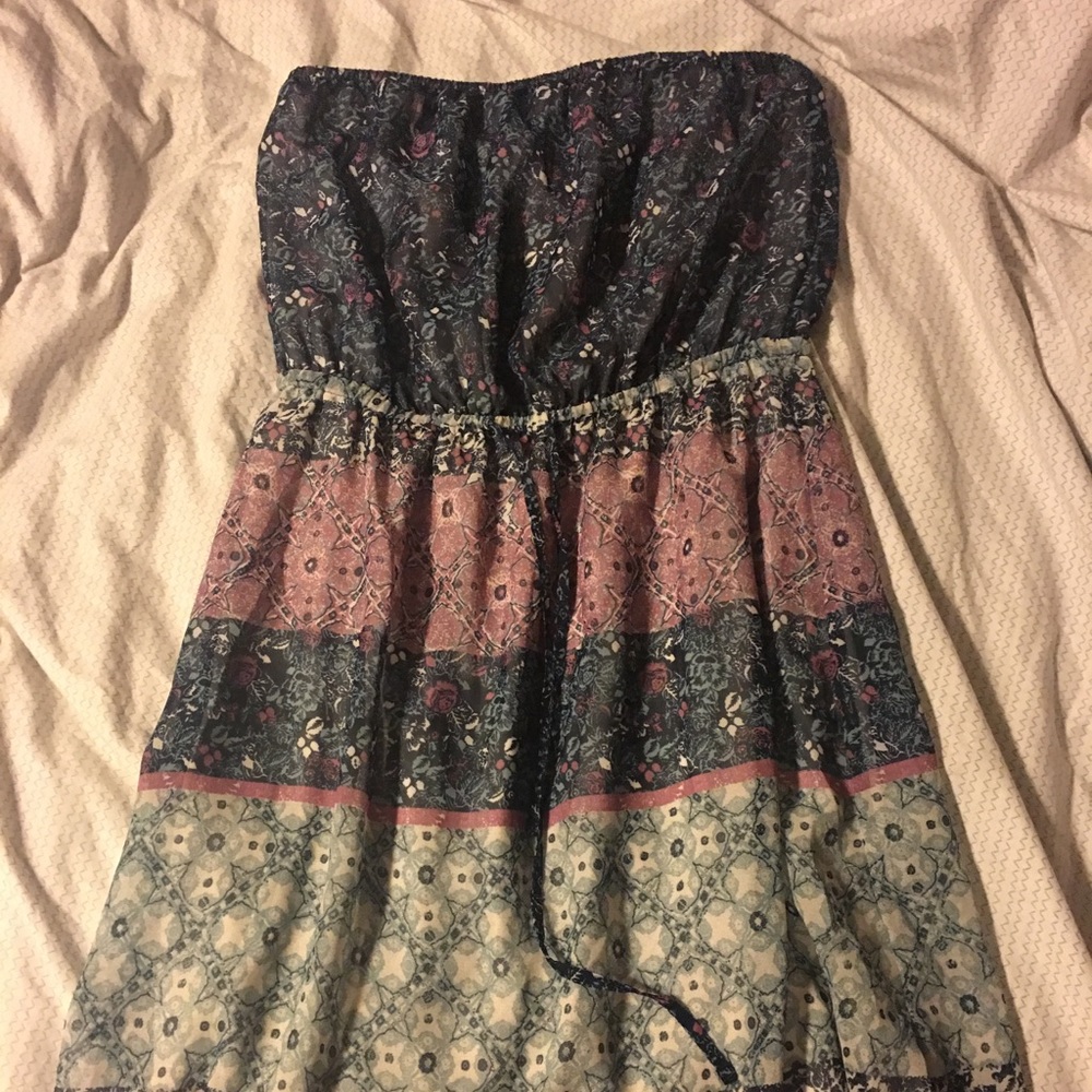 Strapless sun dress