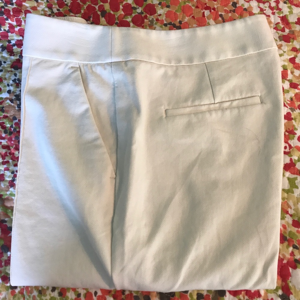Loft Marisa style winter white crop pants