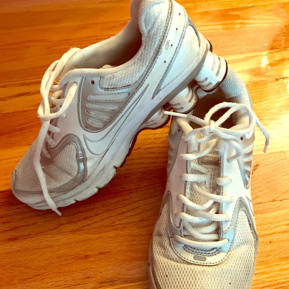 Nike shoes. White. Used.