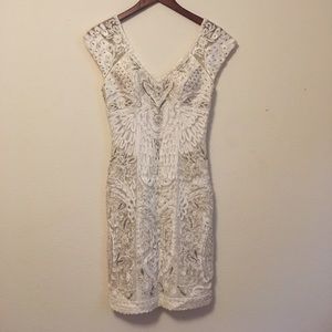 Sue Wong — Intricate White Bridal Dress — Size 2