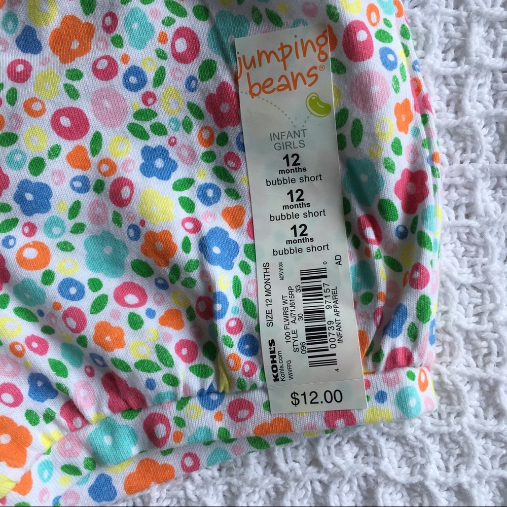 Jumping Beans Print Bubble Shorts New Floral - Picture 3 of 5
