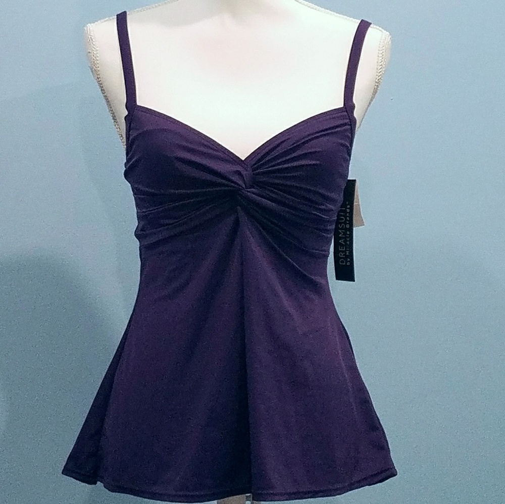 Dreamsuit Slimming Control FlyAway Tankini SwimTop