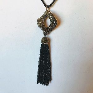 Pave Tassel Necklace