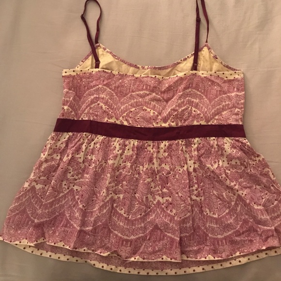 Maroon/purple spaghetti strap top - Picture 2 of 4
