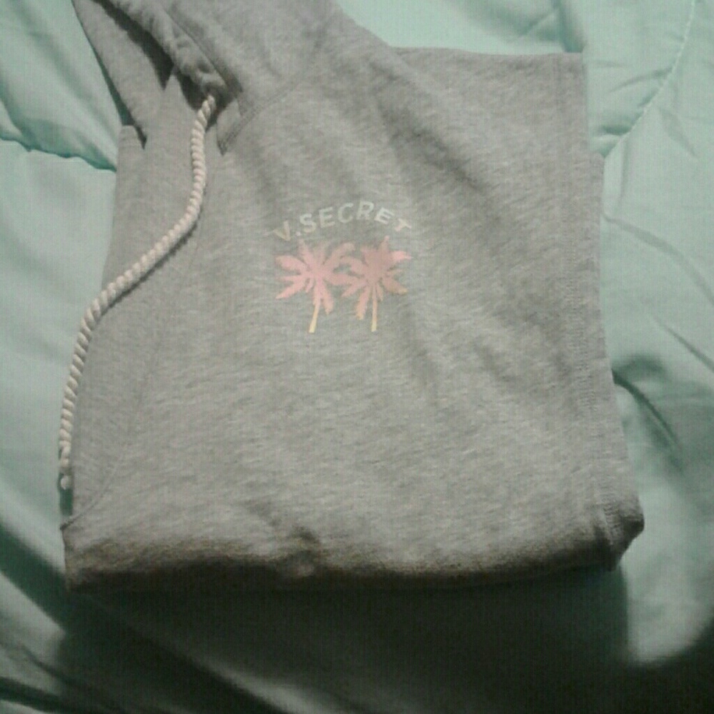 Victoria's Secret sleeveless sweatshirt hoodie