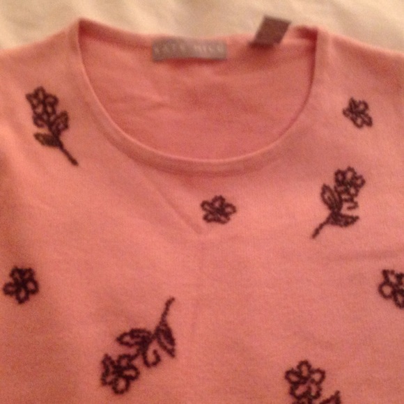 Spring Pink sweater set with beading - Picture 4 of 4